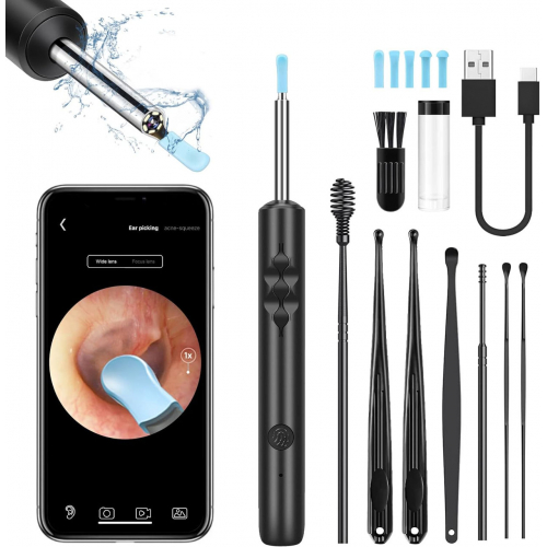 Беспроводной отоскоп с водонепроницаемой ушной камерой HD 1080P