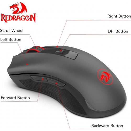 Оптическая беспроводная мышь Redragon M652