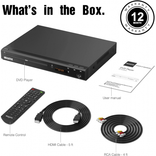 DVD-плеер MEGATEK для телевизора с HDMI