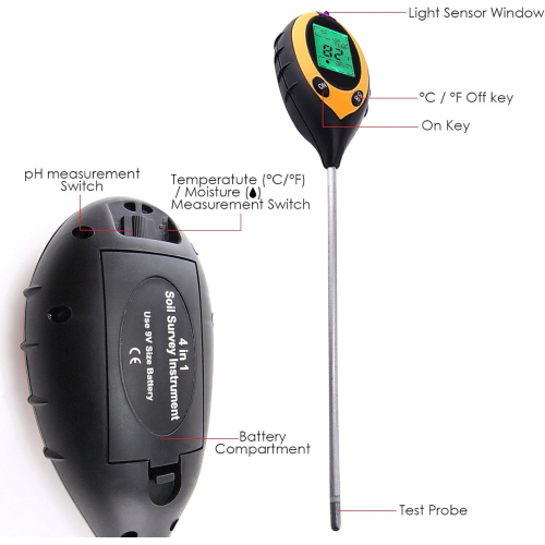 Прибор для исследования почвы