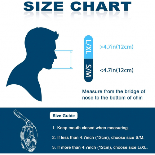 Полнолицевая маска для сноркелинга