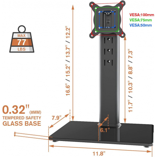 Универсальная поворотная подставка для телевизора