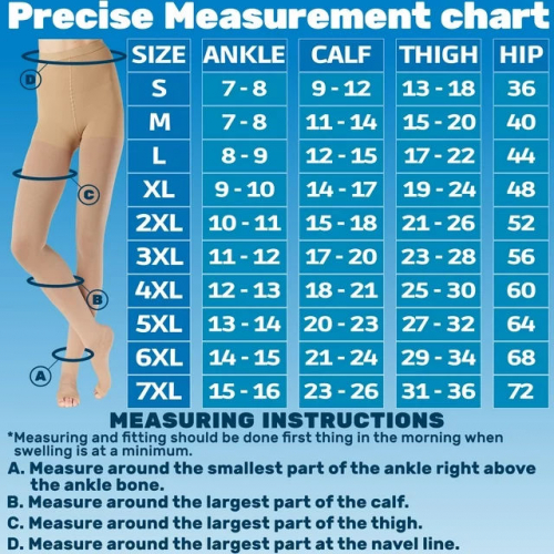 Женские компрессионные колготки для послеоперационных операций 20–30 мм рт. ст.