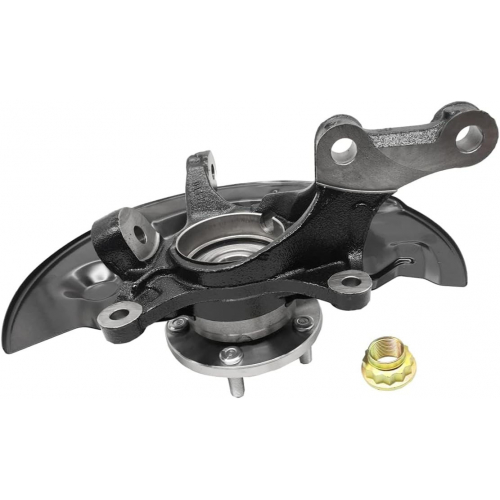 Передний левый поворотный кулак и ступица