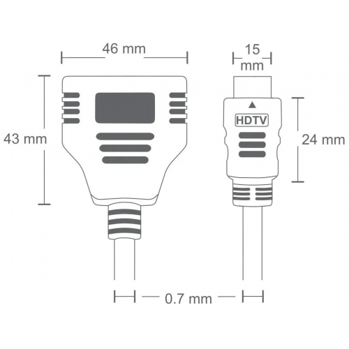 Разветвитель HDMI на 2 выхода
