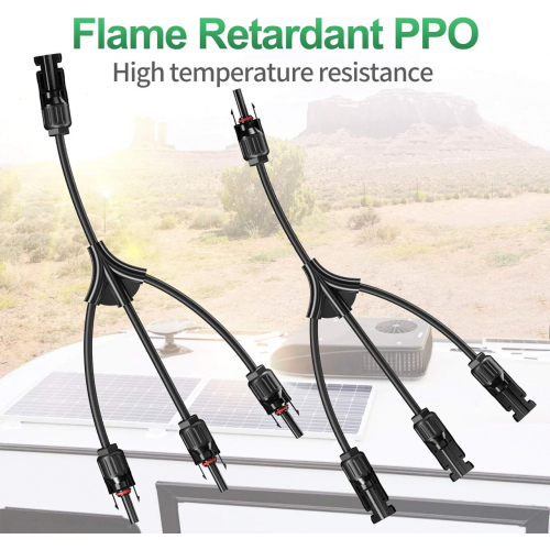 OYMSAE Солнечные разъемы Y-образный параллельный адаптерный кабель