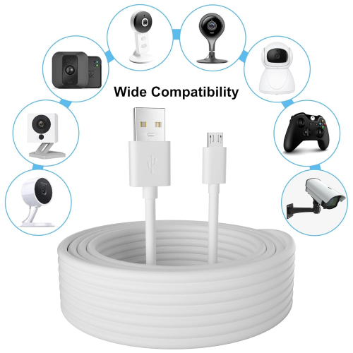 Комплект из 2 удлинительных кабелей питания Usb-Micro Usb