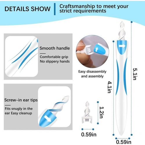 Инструмент для удаления ушной серы Q Grips