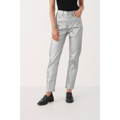 Серебристые брюки