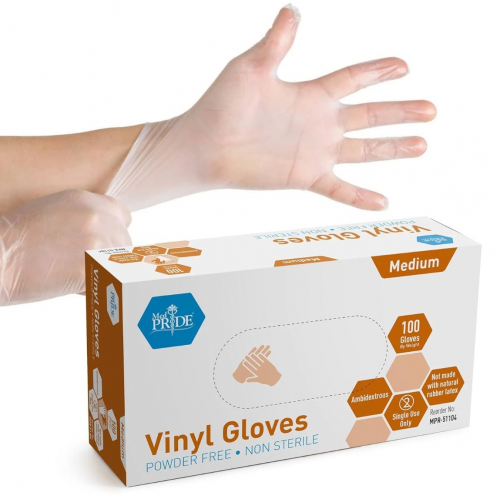 Виниловые перчатки 100шт 