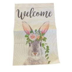 Двусторонняя салфетка (кролик, welcome)