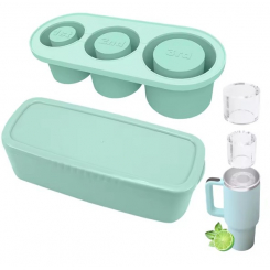 Силиконовая форма для льда (бирюза)