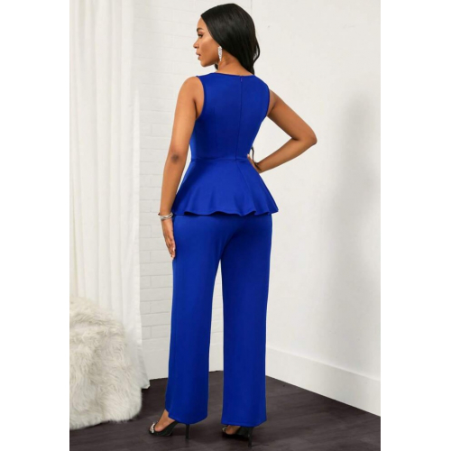 Женский элегантный однотонный костюм