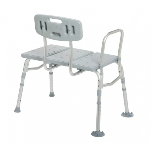 Пластиковая скамейка для переноса ванны с регулируемой спинкой