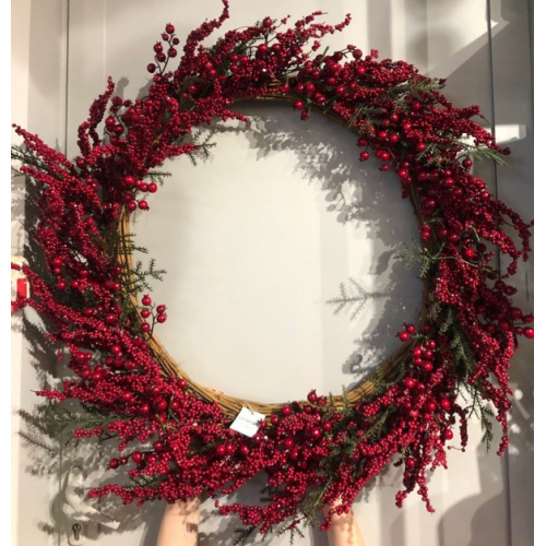  Венок с красной клюквой