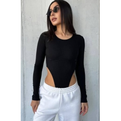 Женский боди с длинными рукавами