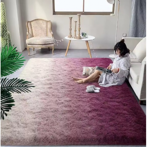 Градиентный плюшевый ковер