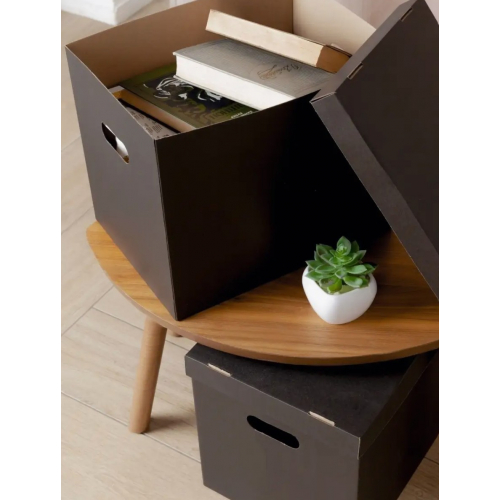 Коробка для хранения с крышкой картонная