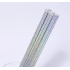 Одноразовые серебряные бумажные трубочки, 100шт