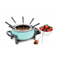 Электрический набор для фондю из нержавеющей стали, 3 л, с 5 вилками и регулировкой температуры
