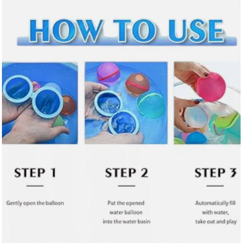 Многоразовый водяной шарик с магнитной технологией