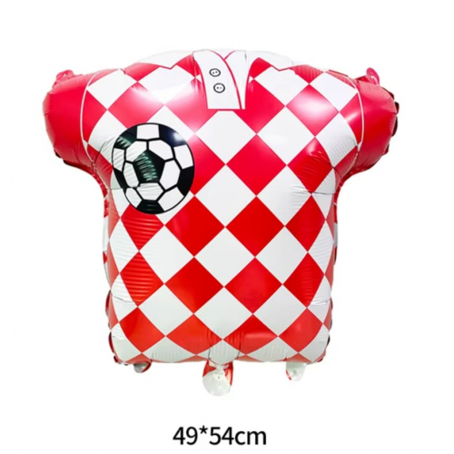 Красно-белый шар (для футбольной вечеринки)