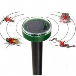 Ультразвуковой отпугиватель грызунов и диких животных с солнечной панелью — защита без химии