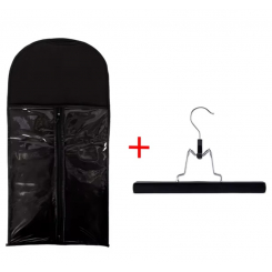 Чехол для хранения с вешалкой, водонепроницаемый и пылезащитный, черный