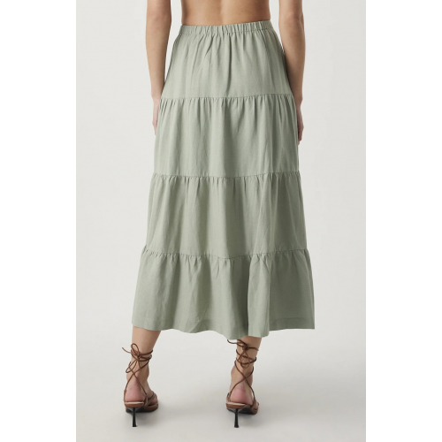 Юбка в форме А-силуэта цвета шалфей