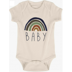 Хлопковый бодик для новорождённого с надписью