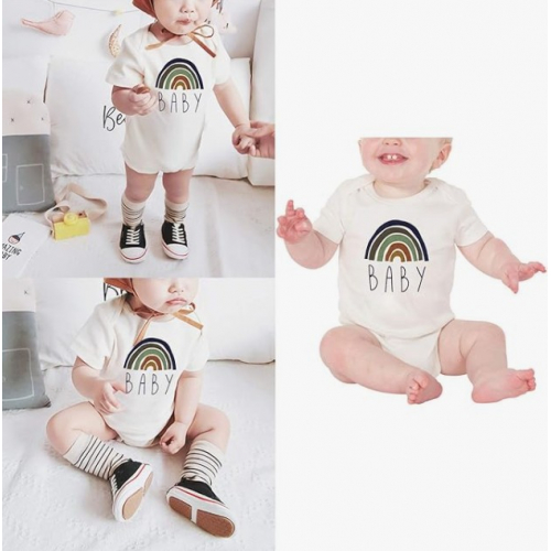 Хлопковый бодик для новорождённого с надписью