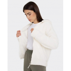 Плюшевая куртка с капюшоном