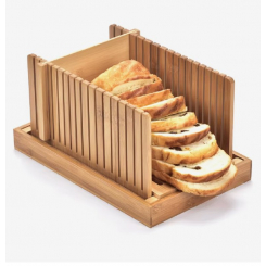 Складная бамбуковая направляющая для нарезки хлеба