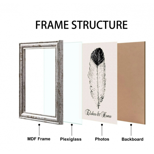 Фоторамка 33×40 см в деревенском стиле