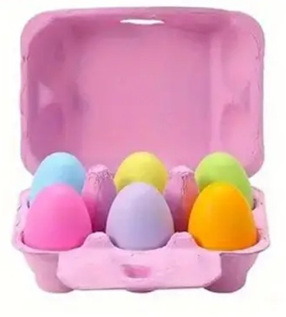 Цветной картонный лоток на 6 яиц из натуральной целлюлозы