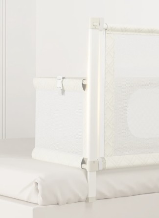 Детская кроватка WALALLA 3в1, алюминий/сетчатый материал, переносная, белая, 127×68×75 см