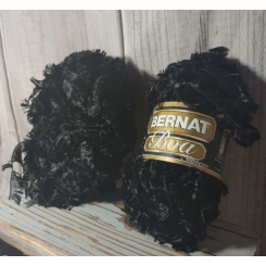 Нитки Bernat boa, 50g / 65m, черные