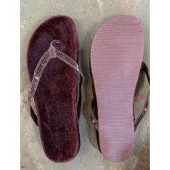 Бархатные сланцы, темно-бардовые 