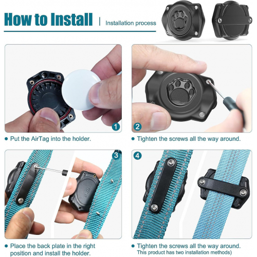 Держатель для ошейника AirTag