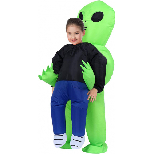 Надувной инопланетянин костюм на хэллоуин для взрослых детей