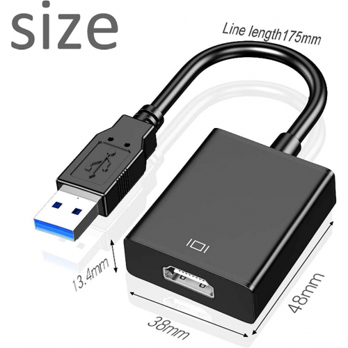 Адаптер Zulpunur USB-HDMI