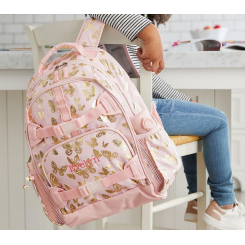 Розовый рюкзак с бабочками