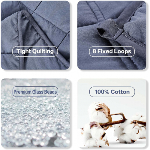 Утяжеленное одеяло RJOP (60 x 80 дюймов, 20 фунтов, размер Queen)