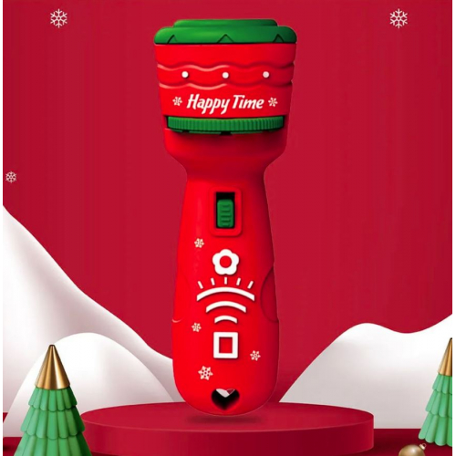 Проекционный фонарик, детские развивающие игрушки, рождественский подарок со светящимся рисунком Санта-Клауса