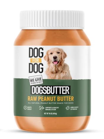 DOG for DOG Арахисовое лакомство с низким содержанием соли — для здоровья и удовольствия, 454г