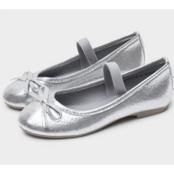 Балетки серебрянные