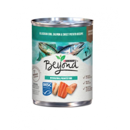 Purina Beyond — влажный корм для собак с треской, лососем и сладким картофелем