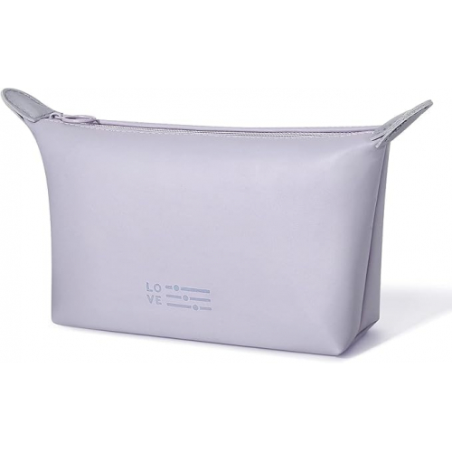 Универсальная косметичка-органайзер в стильных конфетных оттенках, 22×20 см, серо-лиловая 