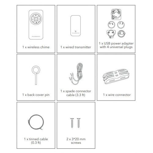 Беспроводной звонок, made for google nest