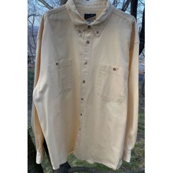 Плотная рубашка, желтая